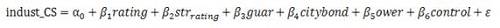 УͱCredit Spread citybond_CSindust_CSֱΪȫͶծҵծΪծȯʱƱ뵽ͬծ֮ծȯķˮƽ